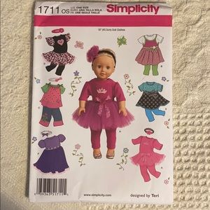 Simplicity 1711 Doll Pattern
